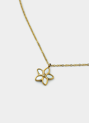 Vendetta Frangipani Necklace - 18K Gold Plated