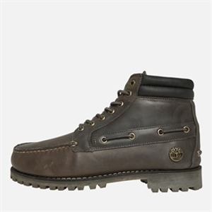 Timberland Mens Authentic Mid Lace Boots Medium Grey Full Grain