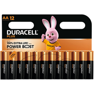 Duracell Batteries Plus Power Boost AA LR6 Alkaline Pack of 12