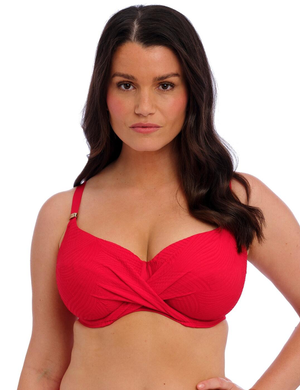 Fantasie Ottawa Wrap Front Full Cup Bikini Top - Radiant Red