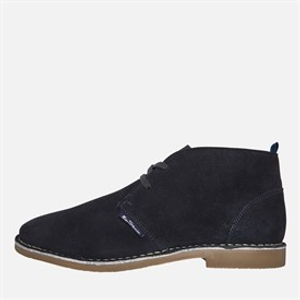 Ben Sherman Mens Hemmings Desert Boots Navy Suede