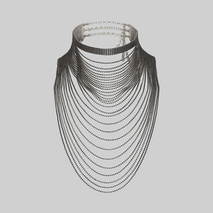 PIERROT. Dazzle Chain Body Adornment - Silver