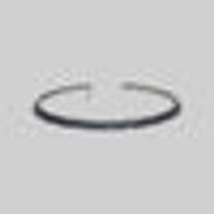 CIRQUE. Black CZ Torque Collar - Silver - Silver