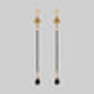 CLARA. Dazzle Chain & Agate Drop Earrings - Gold - Gold