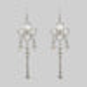 MITZY. Trapeze Inspired Hoop Earrings - Silver