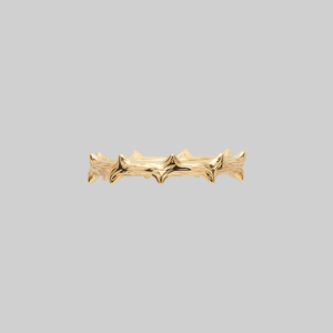 TAUNT. Thorn Stacking Ring - Gold - Gold / Large