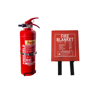 FireShield 2ltr AFFF Foam Fire Extinguisher & 1m x 1m Hard Case Fire Blanket