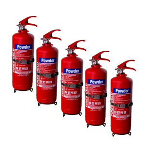 5 x FireShield 2kg Dry Powder Fire Extinguishers