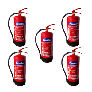 5 x FireShield 6Kg Dry Powder Fire Extinguisher