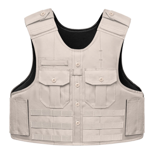 Tactical Uniform Style HG2 Multi-Threat Vest Level IIIA/HG2 - Silver Tan, Large-Short