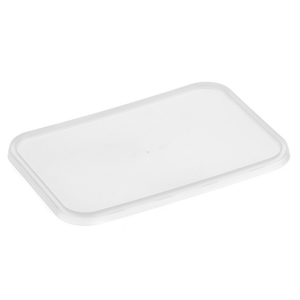 Awesome Ribbed Rectangle Plastic Container Lid (Suit REB500 - REB1500) - 50 / SLEEVE
