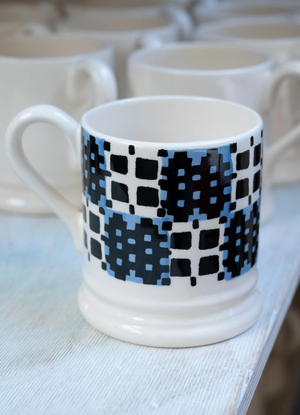 Stormy Blue Blankets 1/2 Pint Mug