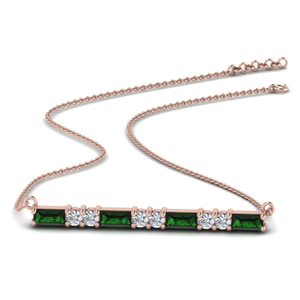 Baguette Bar Necklace