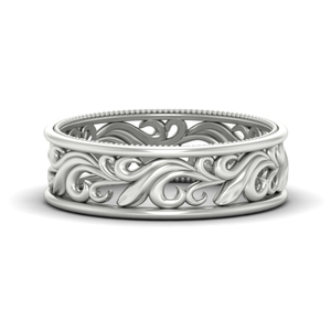 Filigree Women Wedding Band