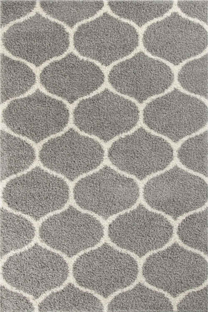 Moroccan Grey Shaggy Rug | 610
