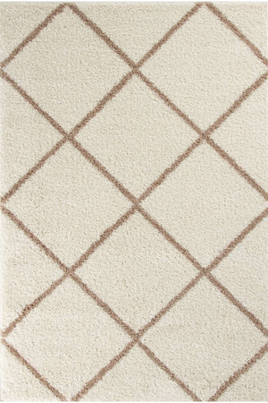Moroccan Ivory Shaggy Rug | 530