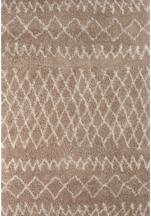 Moroccan Beige Shaggy Rug | 920