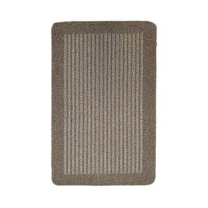 Washable Striped Beige Mat or Runner