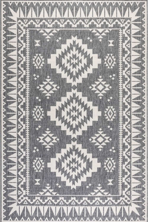 Dynamic Indoor & Outdoor Reversible Grey Rug