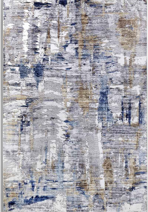 Shortpile Rug Dark Blue – Abstract Modern