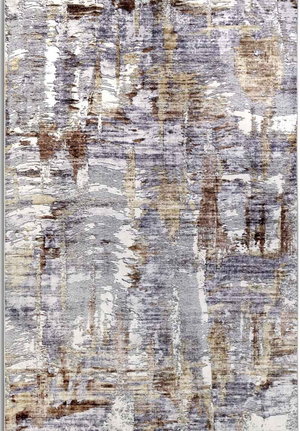 Shortpile Rug Copper Gold – Abstract Modern