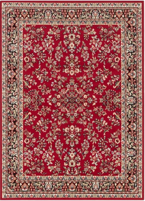Red Velours Rug Vintage Design