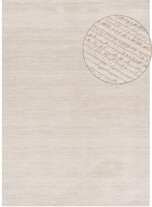 Carmel Cream-Beige Striped Rug | 6010