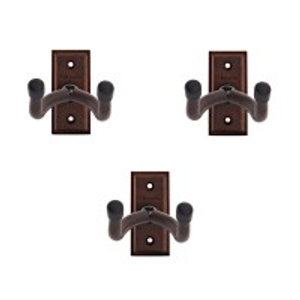 Hartwood Guitar Wall Hangers Walnut, 3 Pack