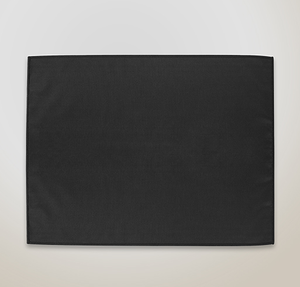 Microfiber Serge Hem Rally Towel - Black