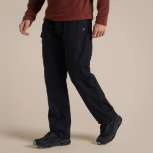 Craghoppers Mens Kiwi Convertible Zip Off Walking Trousers - 36 L / Dark Navy