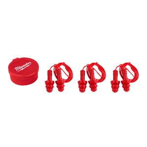 Milwaukee 4932471904 Reusable Ear Plugs Corded 3 Pieces
