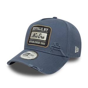 New Era Patch Distressed Dark Blue 9FORTY E-Frame Adjustable Cap
