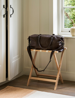 Classic Weekend Folding Luggage Rack - Beech Wood, Natural