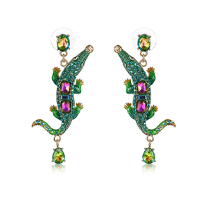 Crocodile Drop Earrings