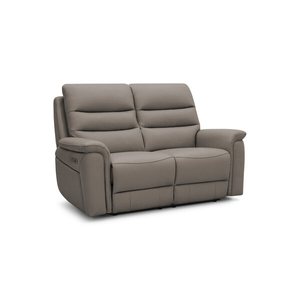 Jarrod 2 Seater Electric Recliner in Oyster Leather