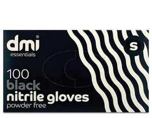 DMI nitrile gloves powder free black, small