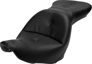 Saddlemen Explorer Road Sofa Touring Comfort Seat For Harley Davidson 2006-2009 FXST/B/S Standard & 2007-2017 FLSTF/B/S Fatboy Models (806-12-0291RS)