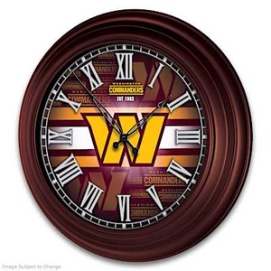 Washington Commanders Wall Clock