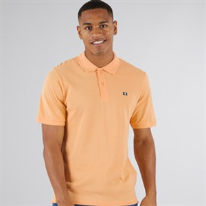 JJ REBEL Mens Flag Logo Polo Apricot Ice