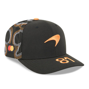 McLaren Racing Oscar Piastri Austin Race Special Black 9SEVENTY Stretch Snap Adjustable Cap