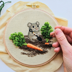 Kit broderie - Garden Mouse