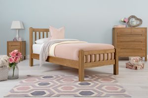 Emporia Solid Natural Oak Bed Frame - 3ft Single