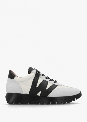 Odisei 76 White Leather Trainers