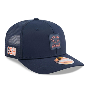 Chicago Bears NFL Sideline 2025 Navy 9SEVENTY Trucker Stretch Snap Adjustable Cap