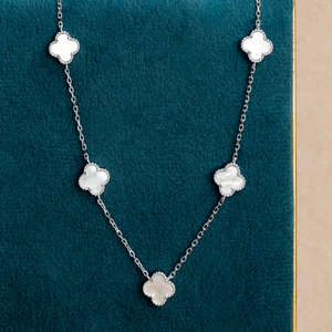 Signature Silver Five Clover Shell Necklace