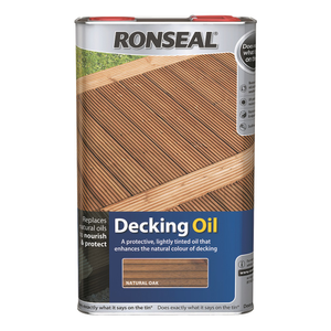 Ronseal Decking Oil Natural Oak 5ltr