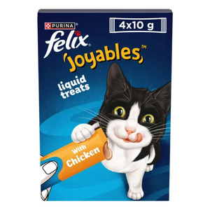 FELIX Joyables Chicken Liquid Cat Treats, 4x10g