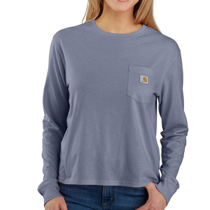 TENCEL Loose Fit Lightweight Long Sleeve Pocket T-Shirt