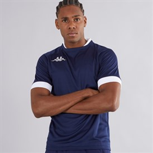 Kappa Mens Ampion Rugby Training/Match Jersey Navy/White