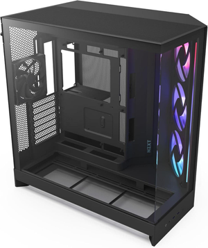 NZXT H9 Air Flow (2025) Large Dual-Chamber Black RGB Mid Tower Case - CM-H92FB-R1